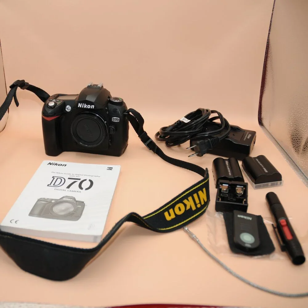 Nikon D70 DSLR Body and Accessories